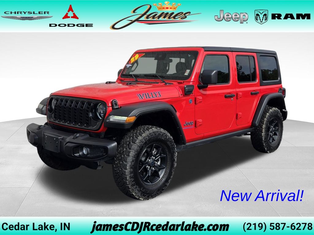 Firecracker Red Clearcoat 2025 Jeep Wrangler 4xe SUV / Crossover Four-Wheel Drive 8-Speed Automatic