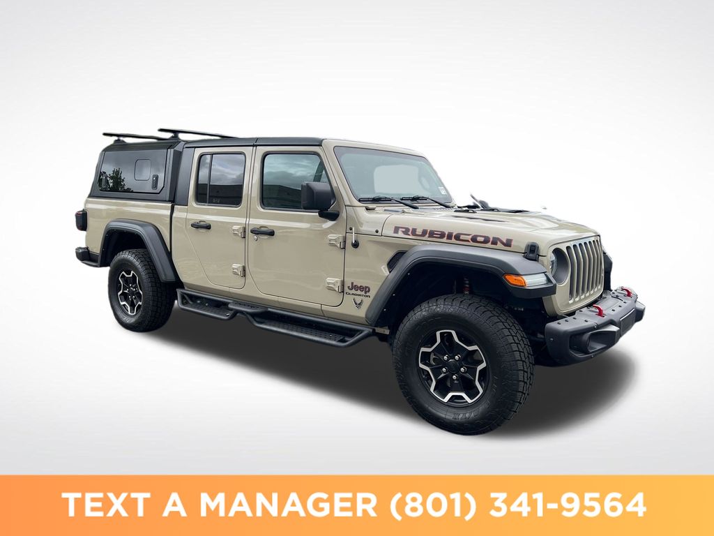 Brown (Limited Edition Gobi Clearcoat) 2022 Jeep Gladiator Rubicon Crew Cab 4WD Pickup Truck Four-Wheel Drive 6-Speed Manual