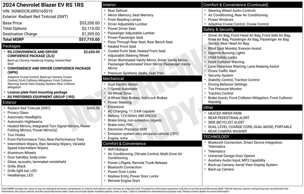 Used Car 2024 Chevrolet Blazer Ev  Rs For Sale Under $30,000 In Austin, Texas