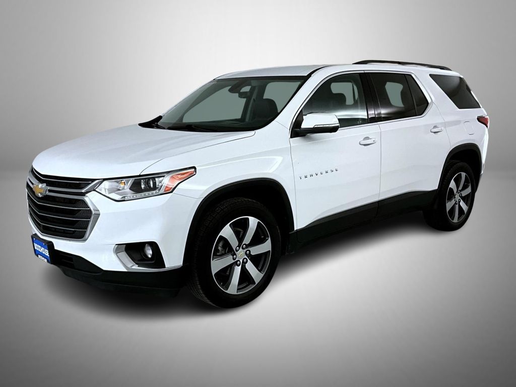 Summit White 2021 Chevrolet Traverse LT Leather AWD SUV / Crossover Four-Wheel Drive 9-Speed Automatic