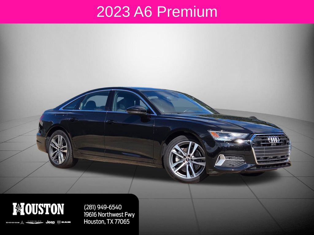 Black Metallic 2023 Audi A6 Sedan All-Wheel Drive 7-Speed Automatic