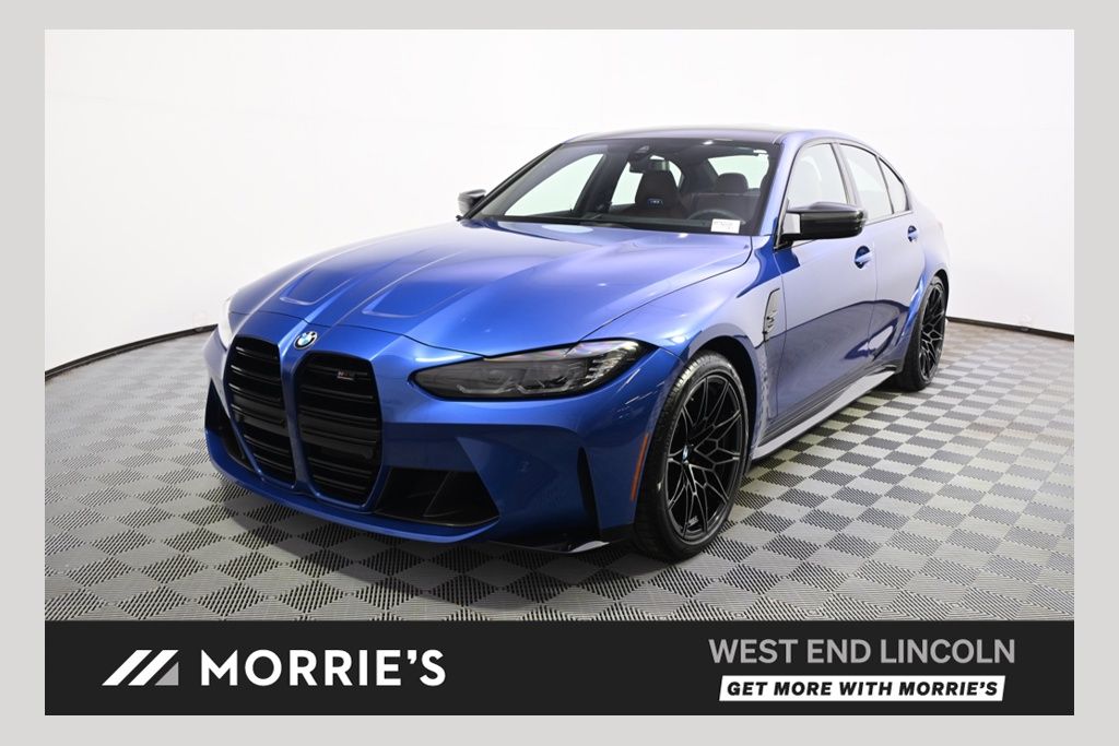 Blue Metallic 2024 BMW M3 Competition xDrive AWD Sedan All-Wheel Drive 8-Speed Automatic