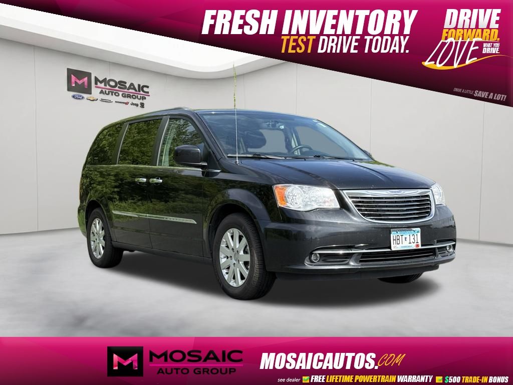 Brilliant Black Crystal Pearlcoat 2015 Chrysler Town & Country Touring FWD Minivan Front-Wheel Drive 6-Speed Automatic