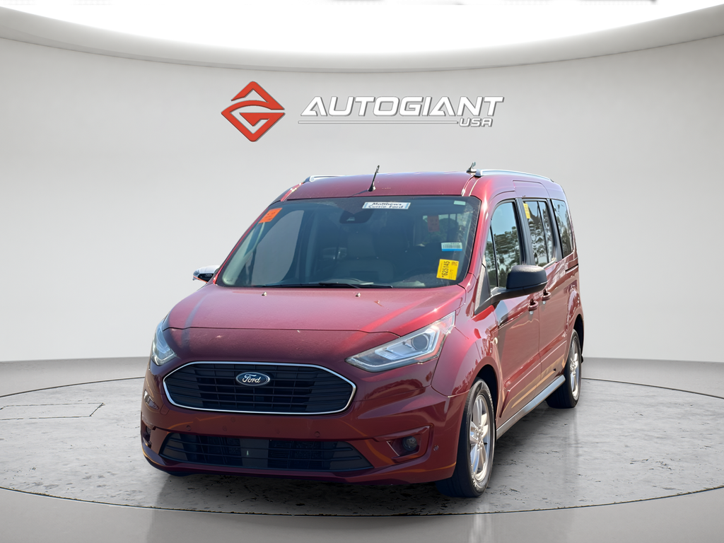 Red 2019 Ford Transit Connect Wagon XLT LWB FWD with Rear Liftgate Van Front-Wheel Drive 8-Speed Automatic
