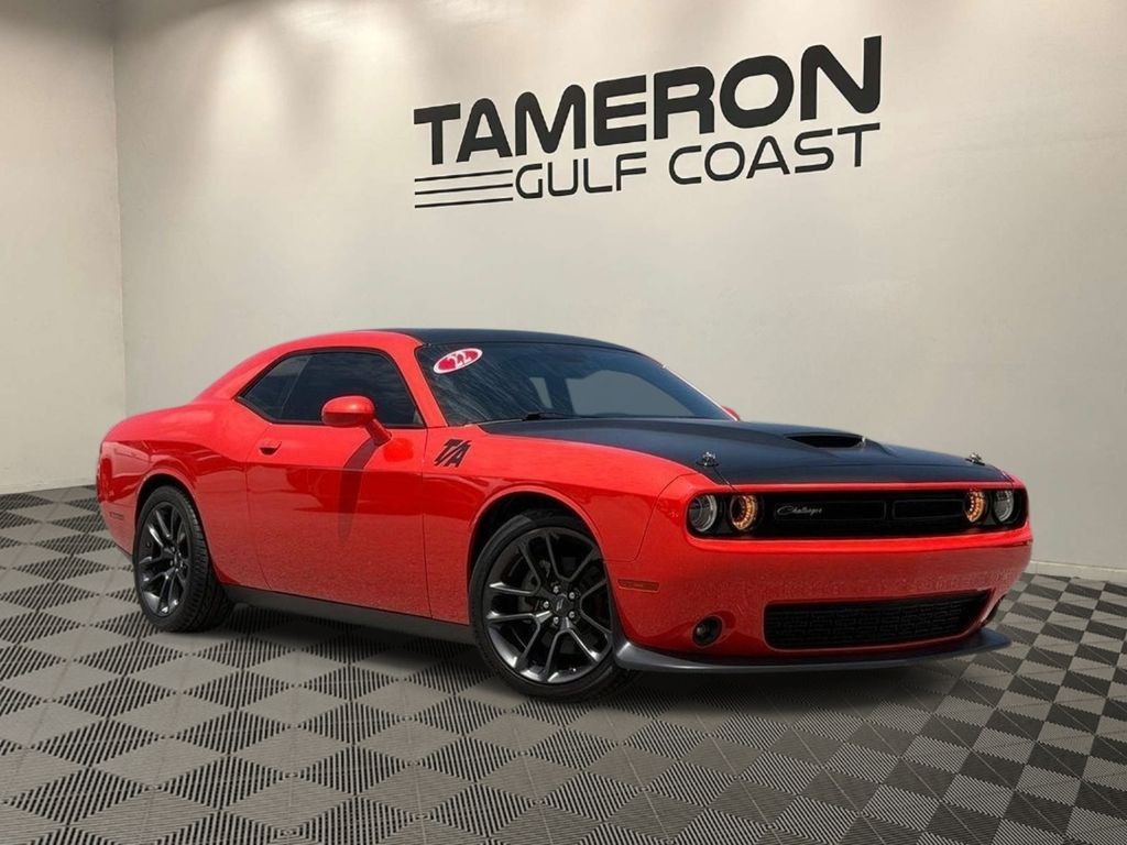 Go Mango! 2022 Dodge Challenger Coupe Rear-Wheel Drive 6-Speed Manual