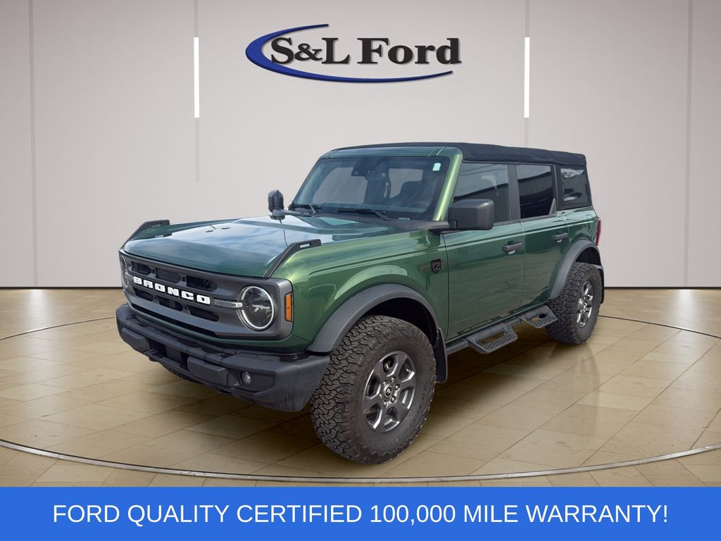 Green 2022 Ford Bronco Big Bend 4-Door 4WD SUV / Crossover Four-Wheel Drive Automatic