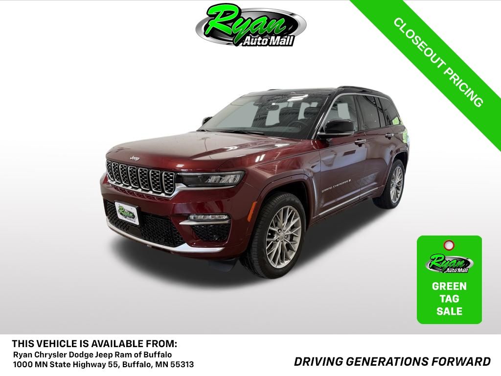 Velvet Red Pearlcoat 2024 Jeep Grand Cherokee SUV / Crossover Four-Wheel Drive 8-Speed Automatic