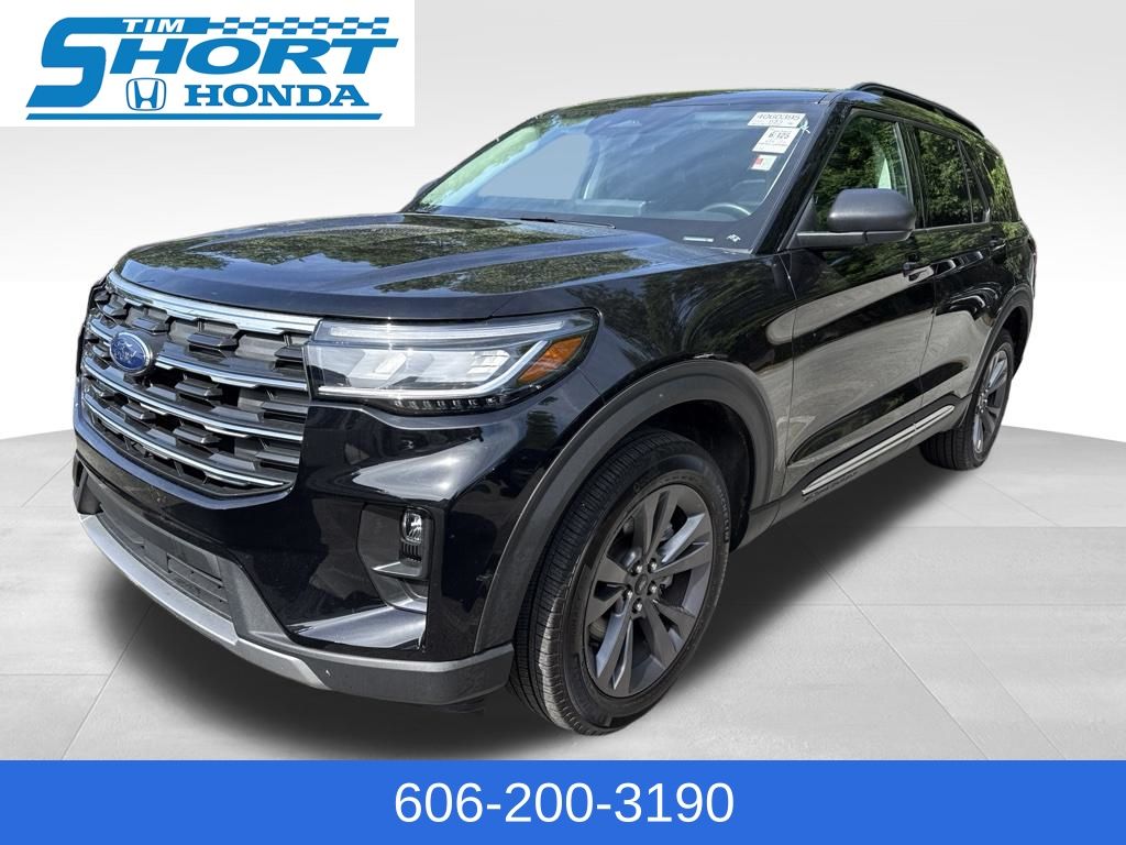 Black Metallic 2025 Ford Explorer Active AWD SUV / Crossover All-Wheel Drive Automatic
