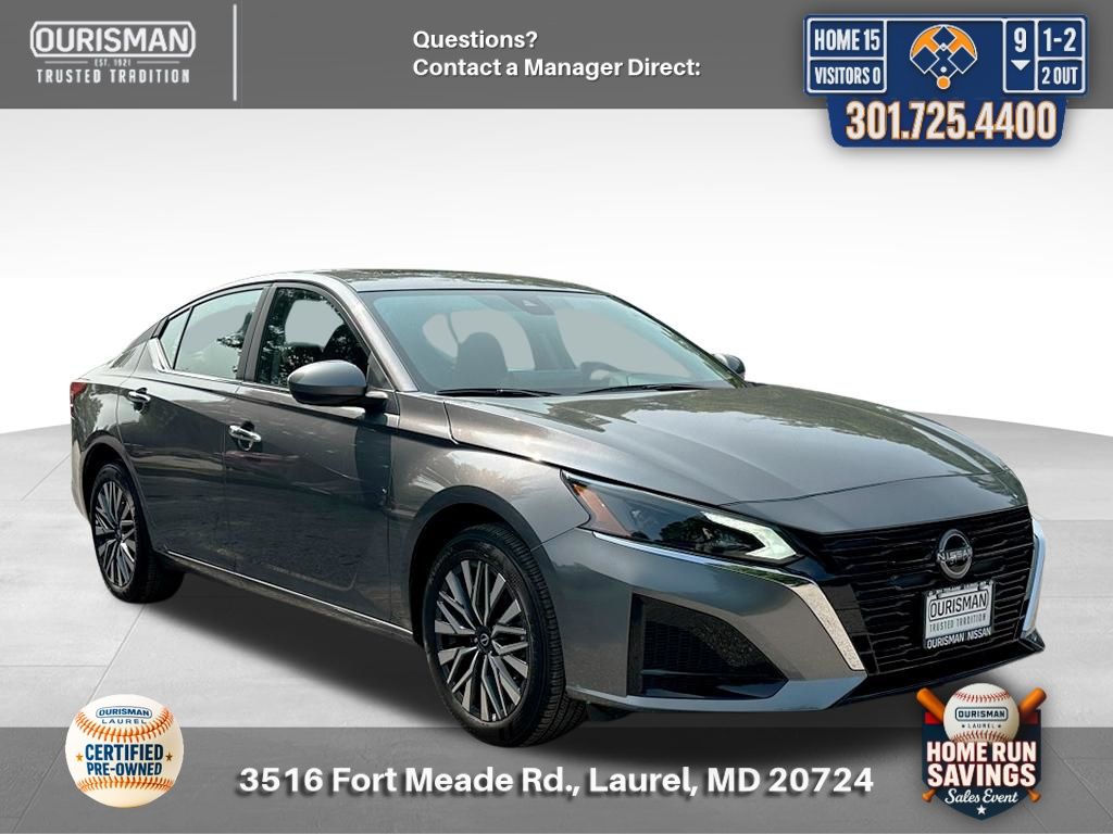 Gray (Gun Metallic) 2024 Nissan Altima 2.5 SV AWD Sedan All-Wheel Drive Continuously Variable Transmission