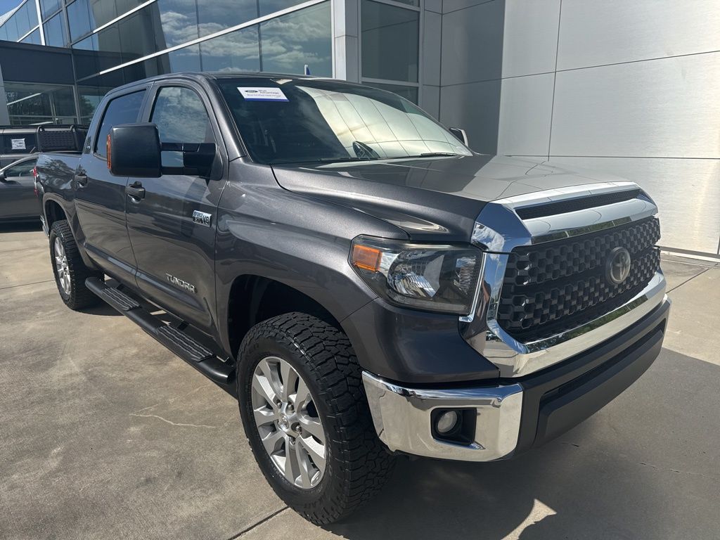 Magnetic Gray Metallic 2021 Toyota Tundra SR5 CrewMax 4WD Pickup Truck Four-Wheel Drive 6-Speed Automatic