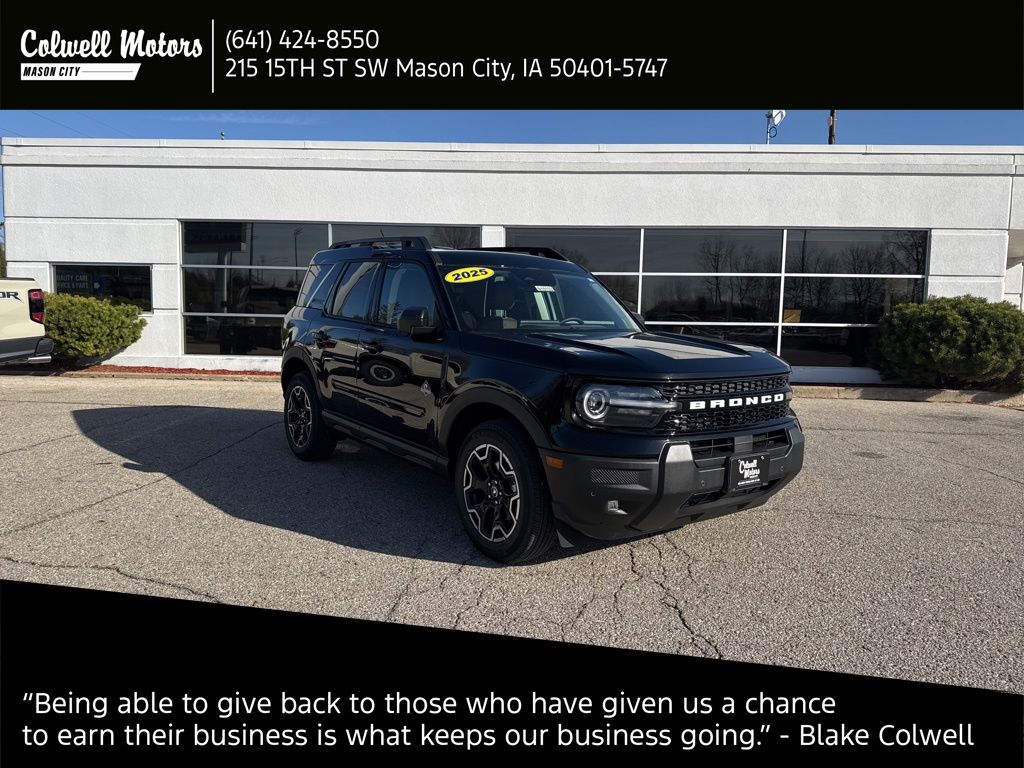 Shadow Black 2025 Ford Bronco Sport SUV / Crossover All-Wheel Drive 8-Speed Automatic