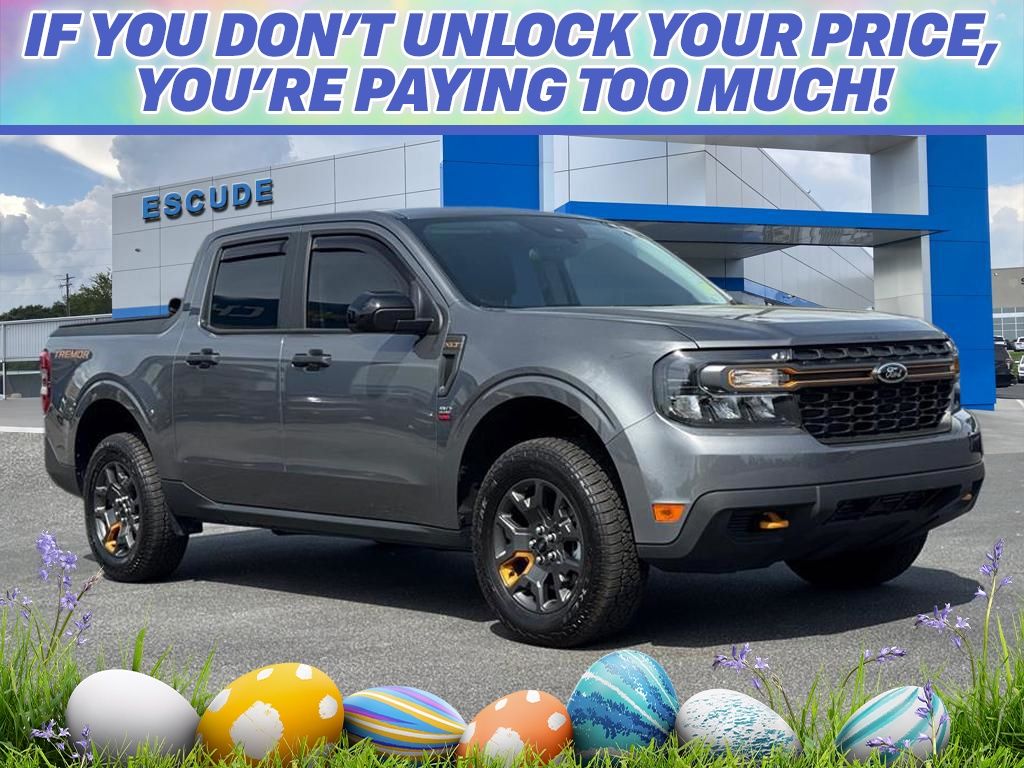 Gray Metallic 2024 Ford Maverick XLT SuperCrew AWD Pickup Truck All-Wheel Drive 8-Speed Automatic