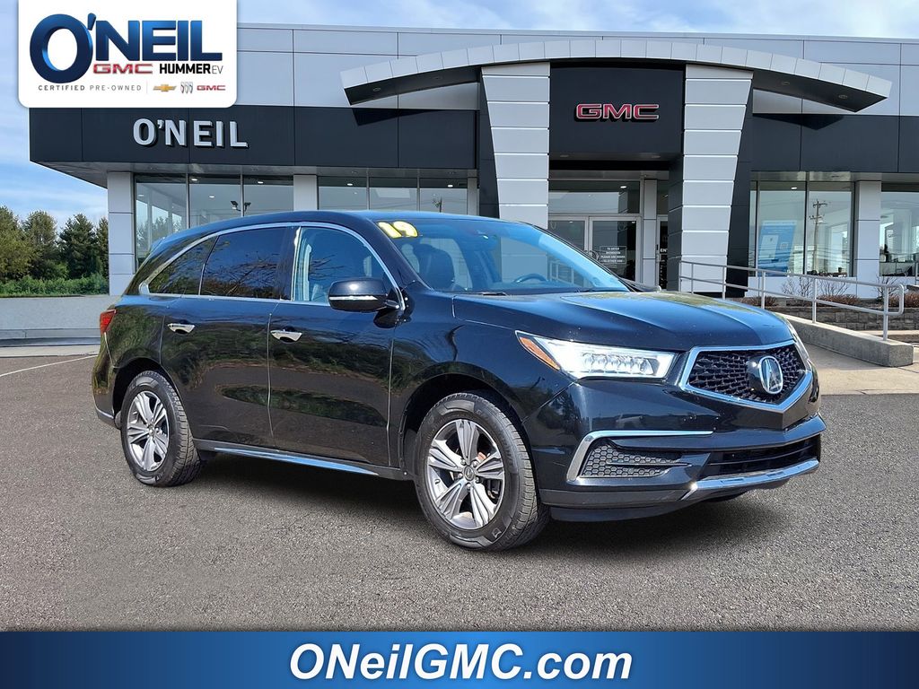 Black 2019 Acura MDX SH-AWD SUV / Crossover All-Wheel Drive 9-Speed Automatic
