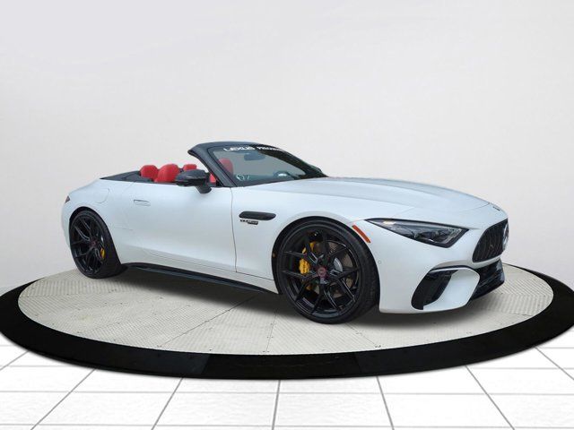 MANUFAKTUR Moonlight White Magno 2022 Mercedes-Benz SL-Class Convertible All-Wheel Drive 9-Speed Automatic