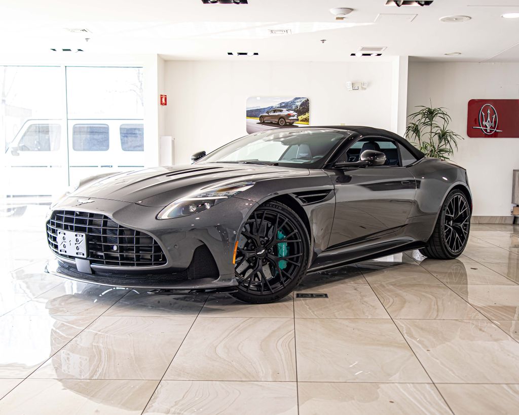 Xenon Gray 2025 Aston Martin DB12 Volante Convertible RWD Convertible Rear-Wheel Drive 8-Speed Automatic