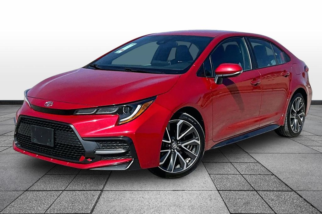 Barcelona Red 2021 Toyota Corolla SE FWD Sedan Front-Wheel Drive Continuously Variable Transmission