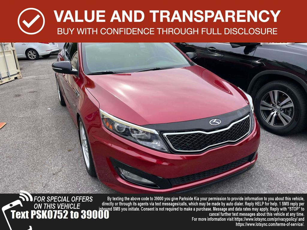 Spicy Red 2012 Kia Optima Sedan Front-Wheel Drive 6-Speed Automatic