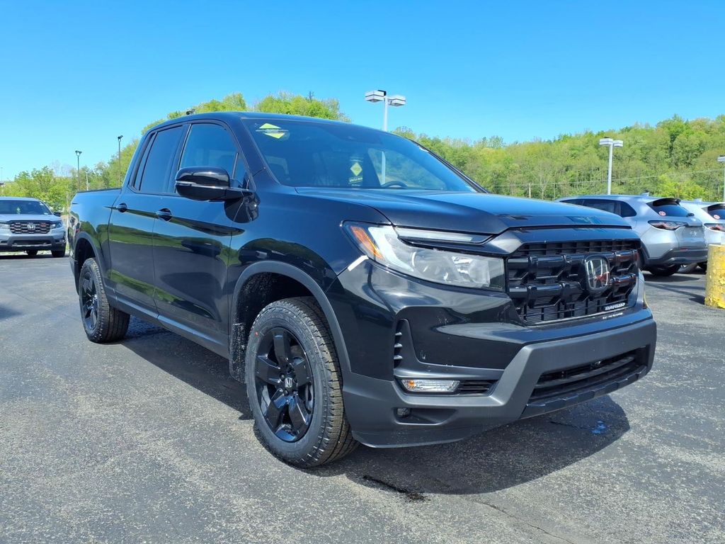 Crystal Black Pearl 2026 Honda Ridgeline Black Edition AWD Pickup Truck All-Wheel Drive 9-Speed Automatic