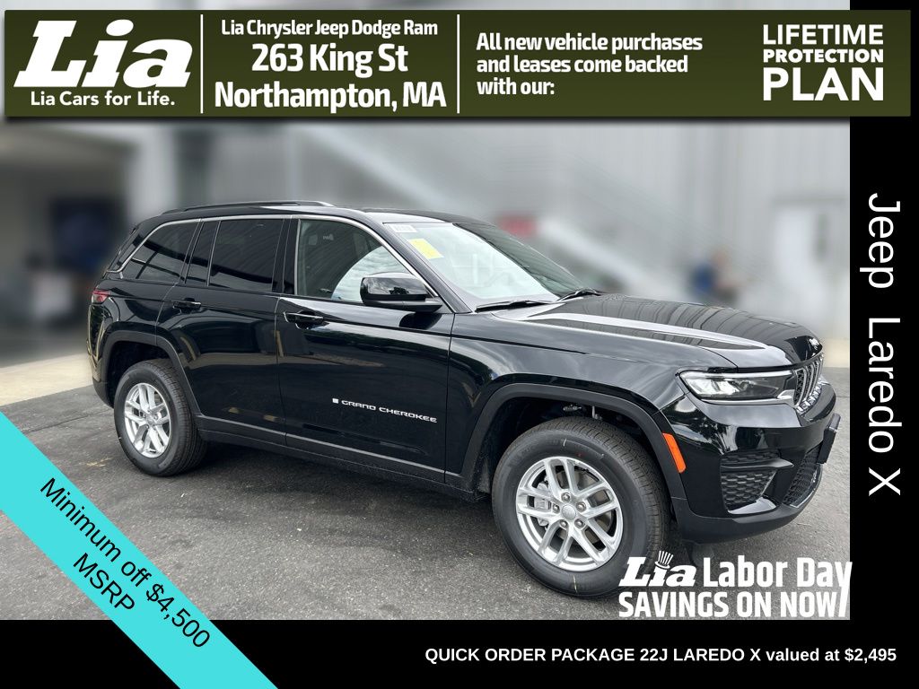 Diamond Black Crystal Pearlcoat 2026 Jeep Grand Cherokee SUV / Crossover Four-Wheel Drive 8-Speed Automatic