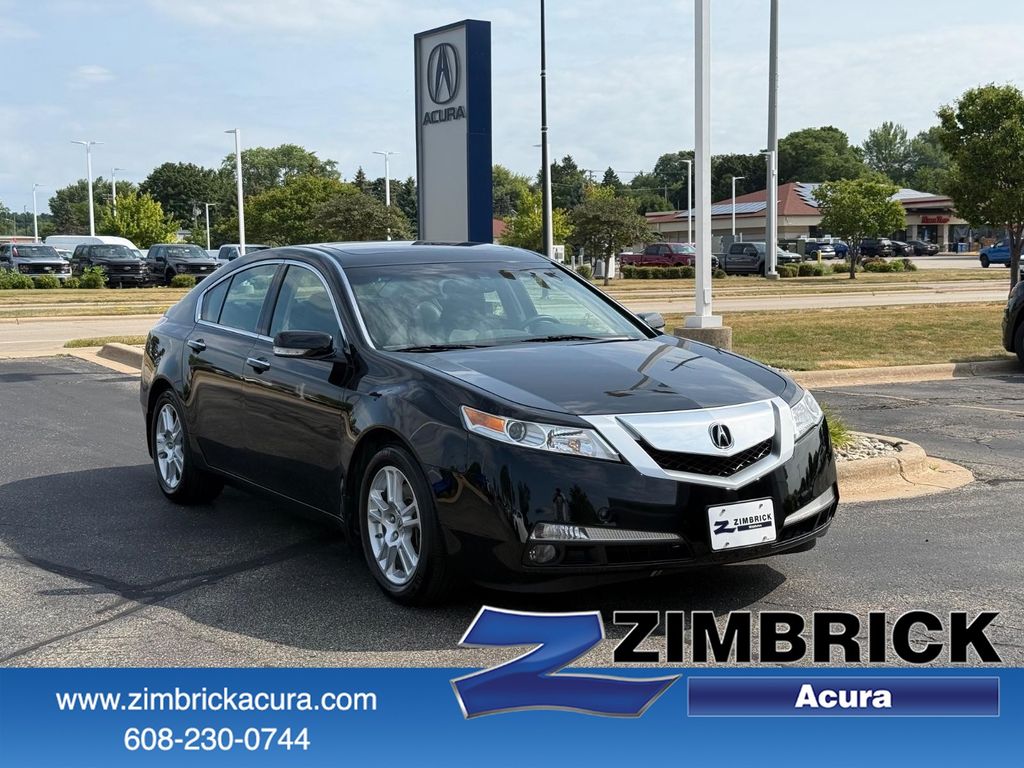 Crystal Black Pearl 2010 Acura TL Sedan Front-Wheel Drive 5-Speed Automatic