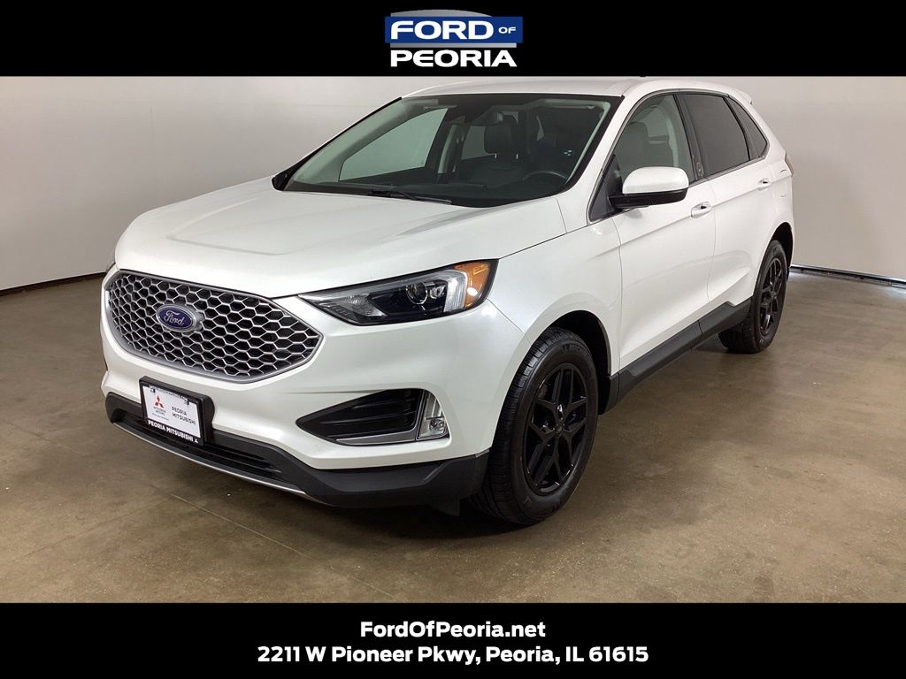 White Metallic 2023 Ford Edge SUV / Crossover All-Wheel Drive 8-Speed Automatic