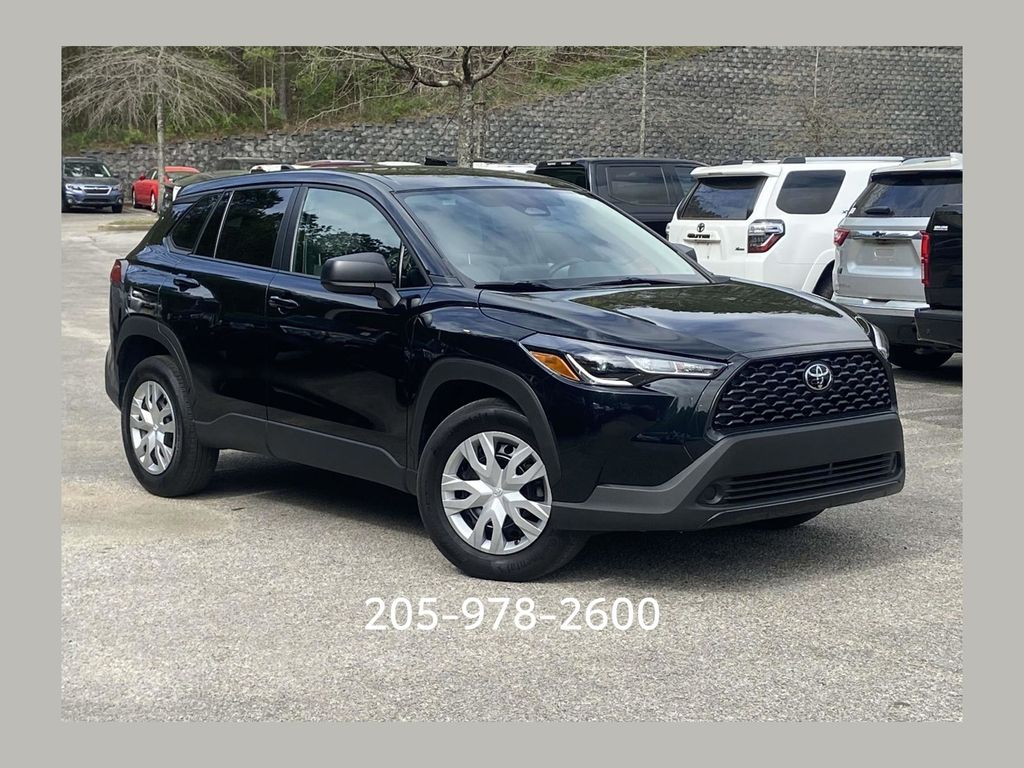 Jet Black 2025 Toyota Corolla Cross L FWD SUV / Crossover Front-Wheel Drive Continuously Variable Transmission