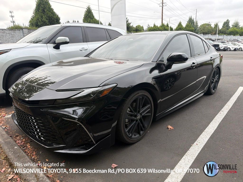 Midnight Black Metallic 2026 Toyota Camry Sedan All-Wheel Drive Continuously Variable Transmission