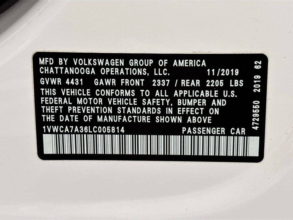 2020 Volkswagen Passat 2.0T SEL