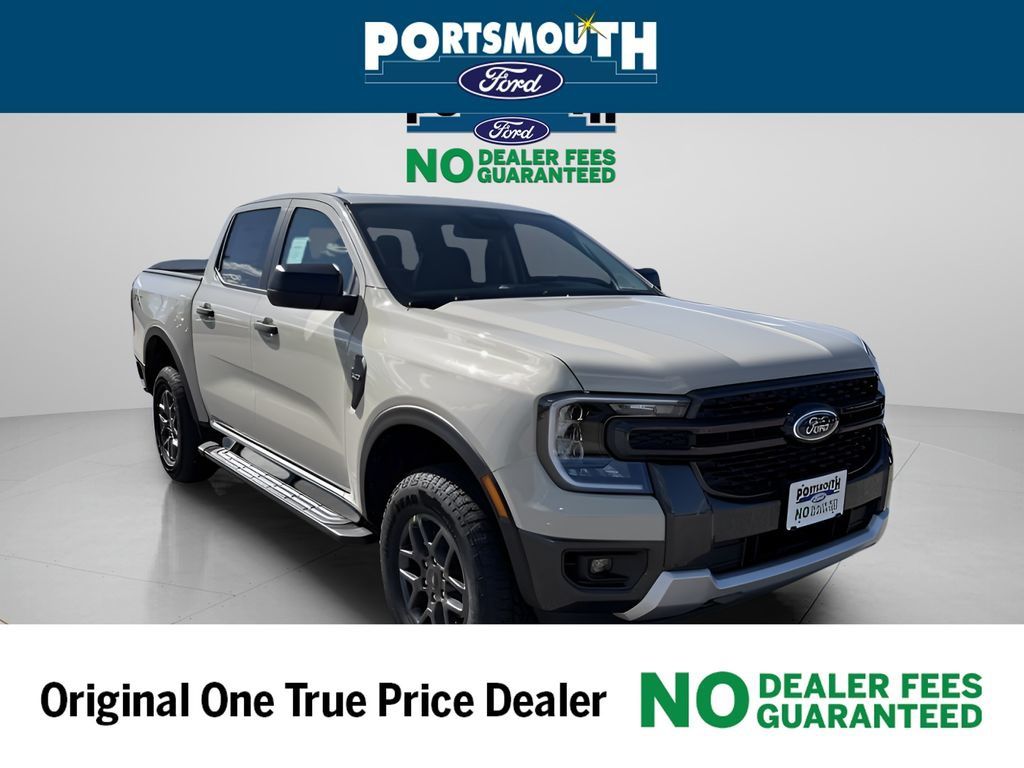 Desert Sand 2025 Ford Ranger XLT SuperCrew 4WD Pickup Truck Four-Wheel Drive Automatic