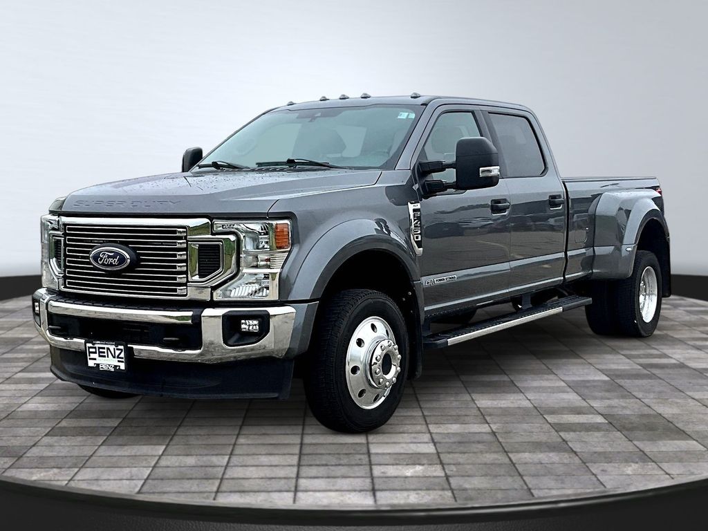 Stone Gray Metallic 2022 Ford F-450 Super Duty XLT Crew Cab LB DRW 4WD Pickup Truck Four-Wheel Drive Automatic