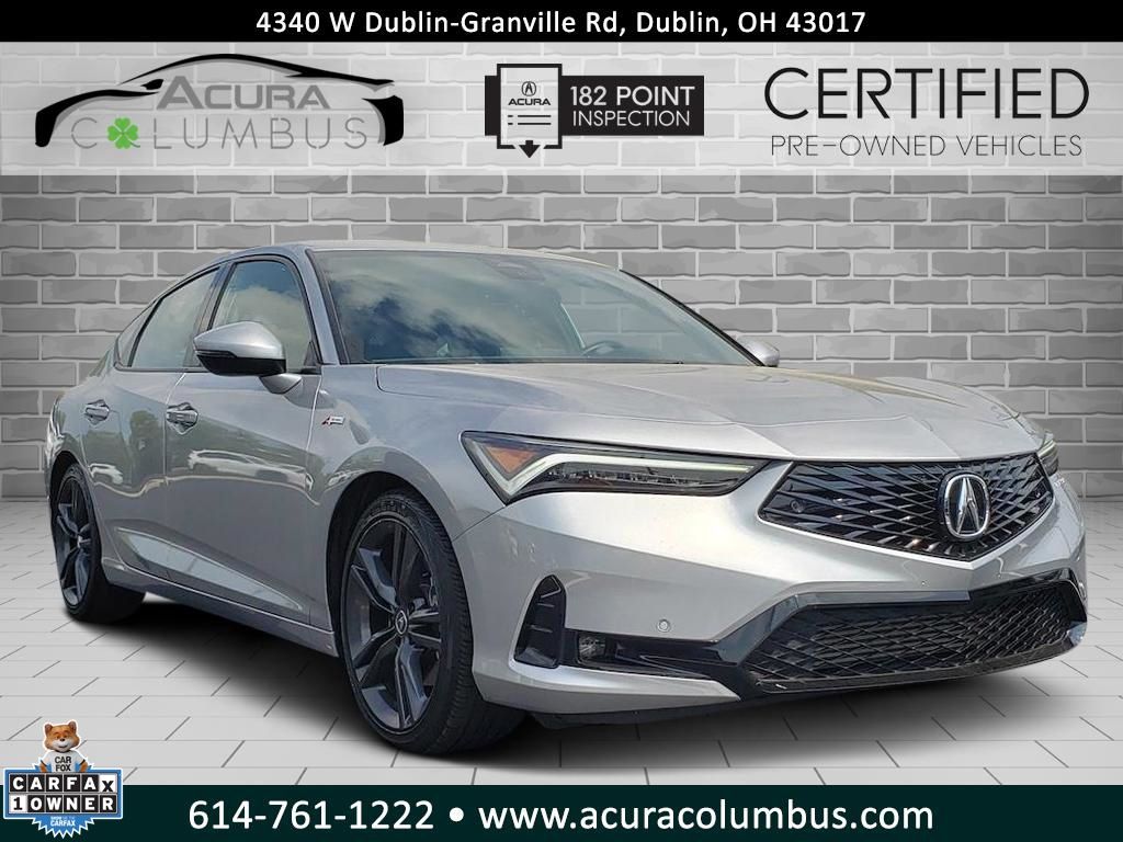 Lunar Silver Metallic 2024 Acura Integra Hatchback Front-Wheel Drive Continuously Variable Transmission