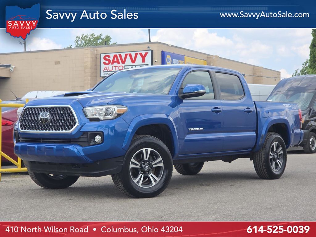 Blazing Blue 2018 Toyota Tacoma Pickup Truck Four-Wheel Drive 6-Speed Automatic