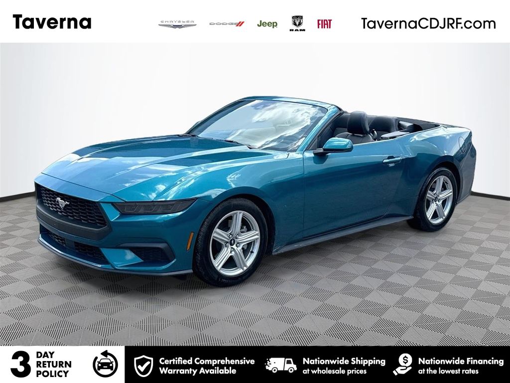 Adriatic Blue Metallic 2026 Ford Mustang Convertible Rear-Wheel Drive Automatic