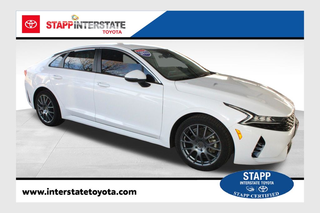 Glacial White Pearl 2022 Kia K5 LXS FWD Sedan Front-Wheel Drive 8-Speed Automatic