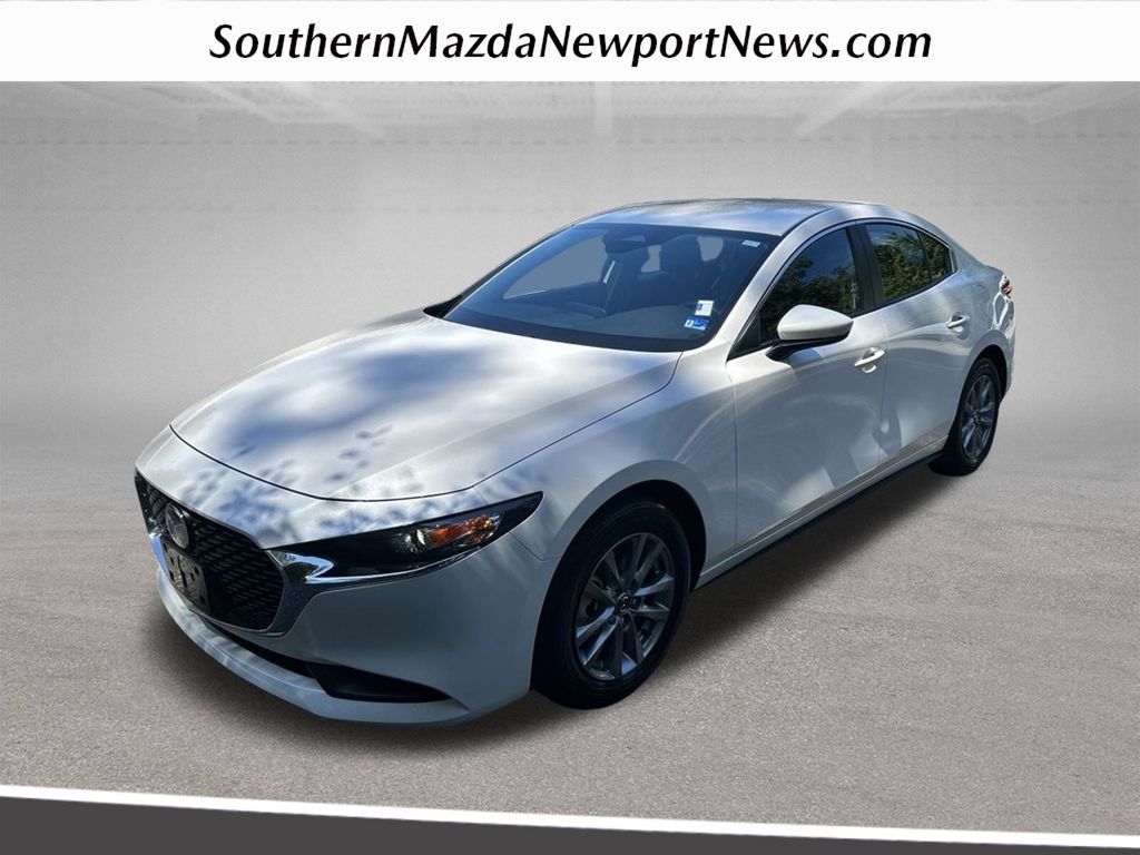 Snowflake White Pearl Mica 2025 Mazda MAZDA3 Sedan Front-Wheel Drive 6-Speed Automatic