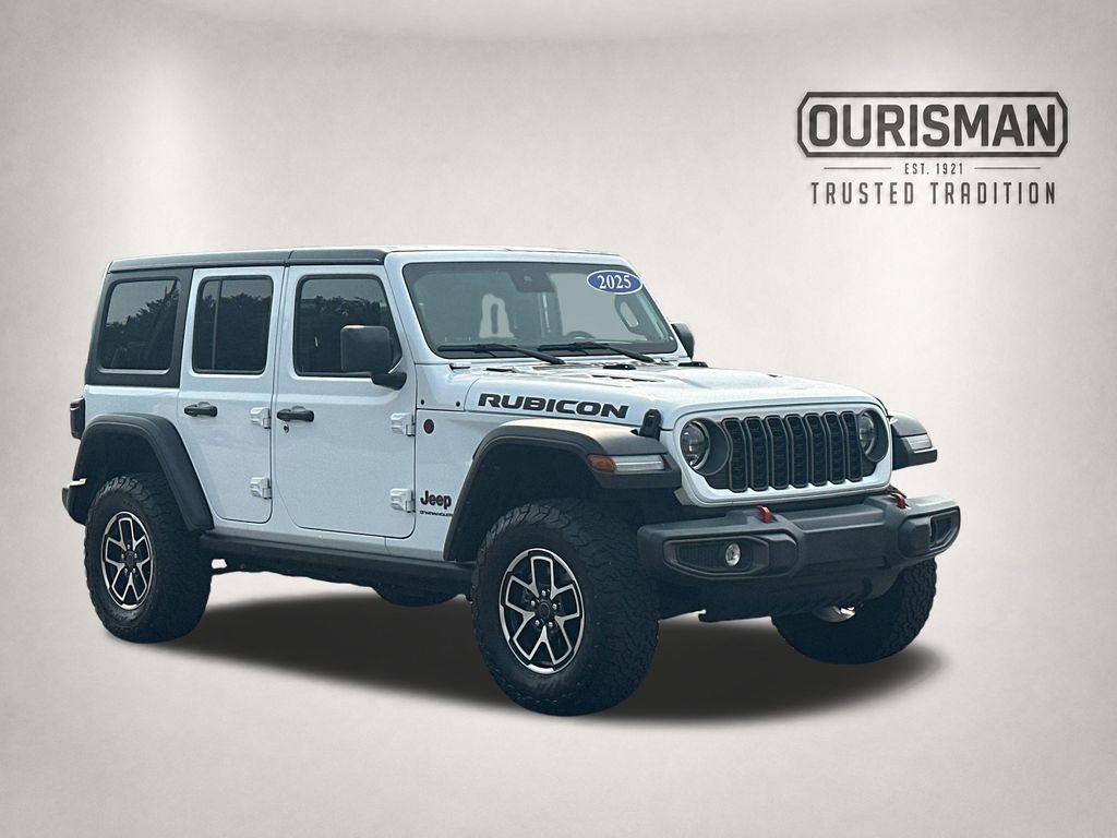 Bright White Clearcoat 2025 Jeep Wrangler SUV / Crossover Four-Wheel Drive 8-Speed Automatic