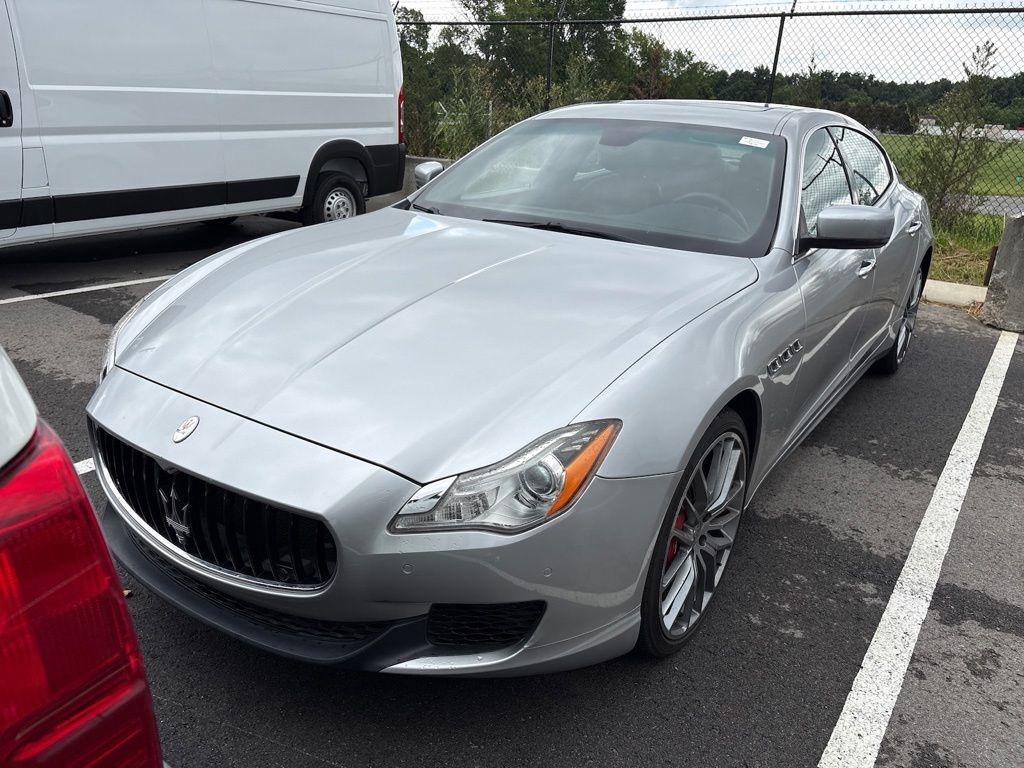 Silver 2014 Maserati Quattroporte Sedan Rear-Wheel Drive 8-Speed Automatic