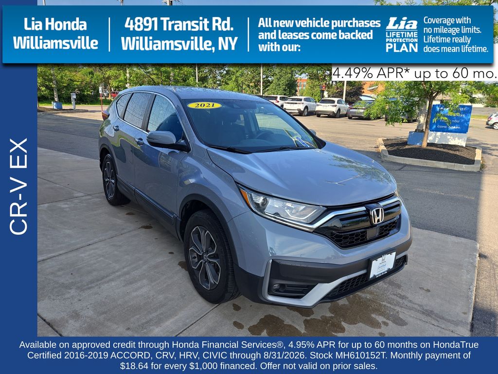 Sonic Gray Pearl 2021 Honda CR-V SUV / Crossover All-Wheel Drive Continuously Variable Transmission