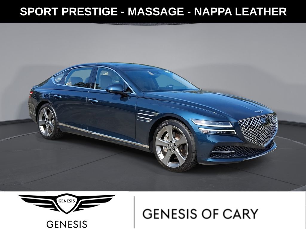 Tasman Blue 2021 Genesis G80 Sedan Rear-Wheel Drive 8-Speed Automatic