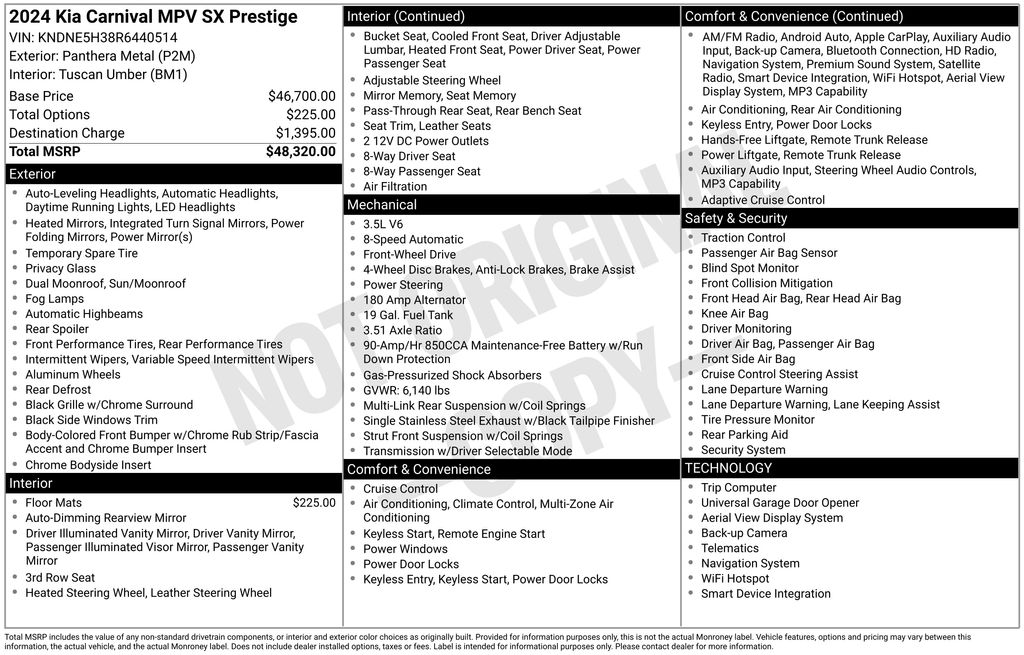 2024 Kia Sedona SX Prestige's photo