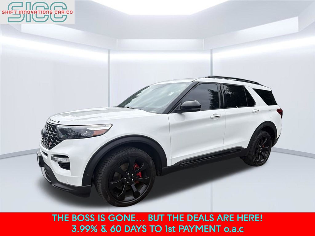 White Metallic 2020 Ford Explorer SUV / Crossover All-Wheel Drive Automatic