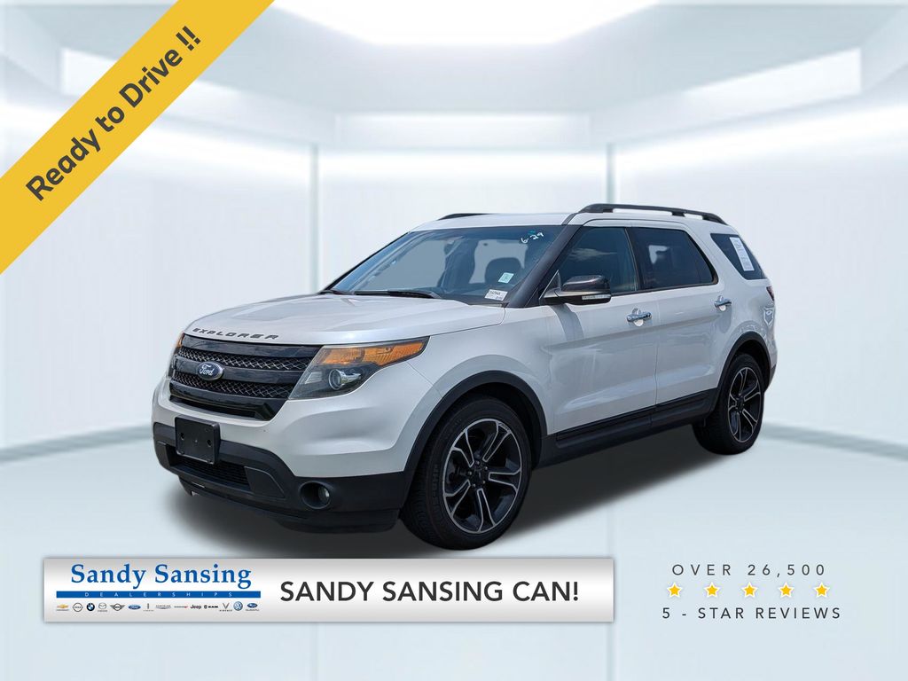 White Platinum Clearcoat Metallic 2014 Ford Explorer SUV / Crossover All-Wheel Drive 6-Speed Automatic