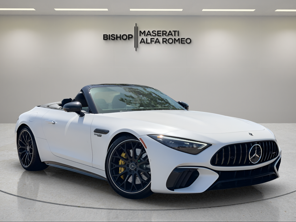 White 2022 Mercedes-Benz SL-Class Convertible All-Wheel Drive 9-Speed Automatic