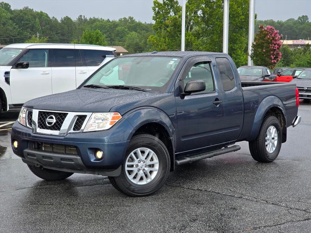Arctic Blue Metallic 2017 Nissan Frontier Pickup Truck Four-Wheel Drive 5-Speed Automatic Overdrive