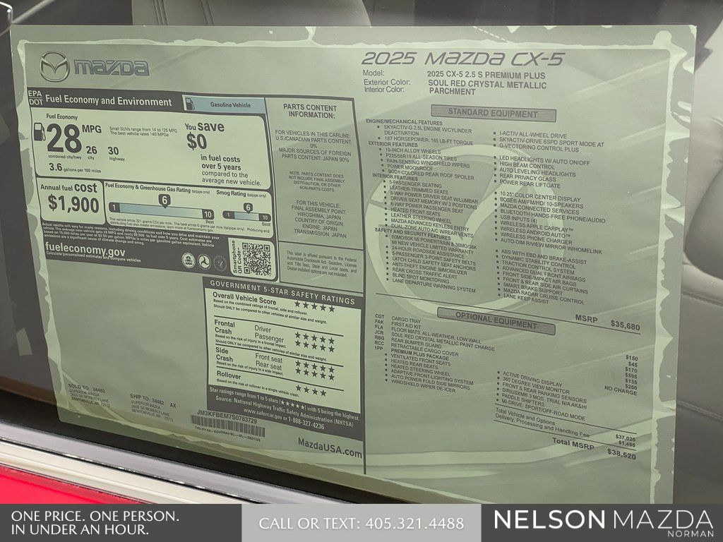 New 2025 Red Mazda 2.5 S Premium Plus Package image 17