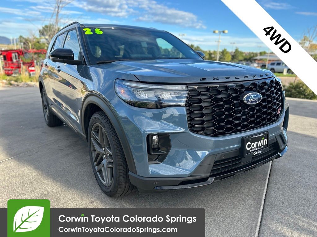 Vapor Blue Metallic 2026 Ford Explorer SUV / Crossover All-Wheel Drive Automatic