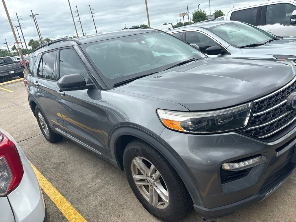 Gray Metallic 2022 Ford Explorer SUV / Crossover Rear-Wheel Drive Automatic