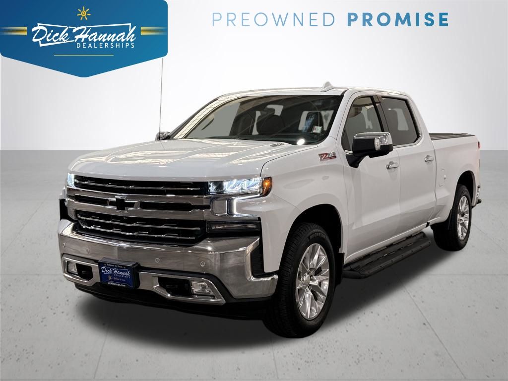 Summit White 2020 Chevrolet Silverado 1500 LTZ Crew Cab 4WD Pickup Truck Four-Wheel Drive Automatic