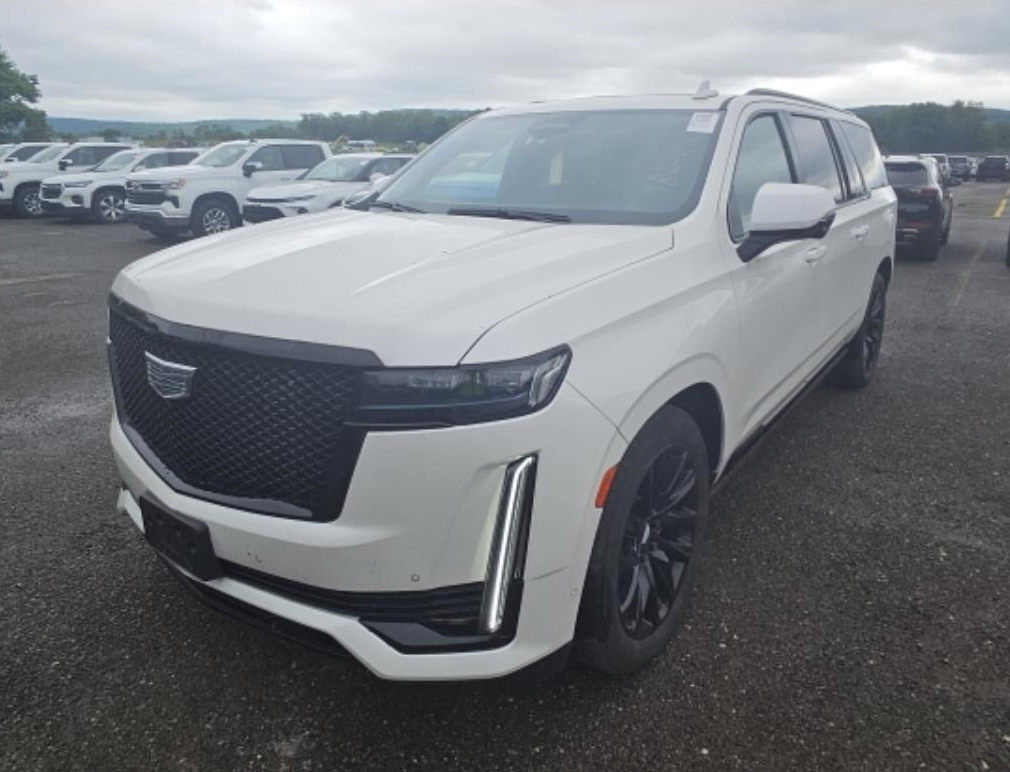Crystal White Tricoat 2023 Cadillac Escalade ESV SUV / Crossover Four-Wheel Drive Automatic
