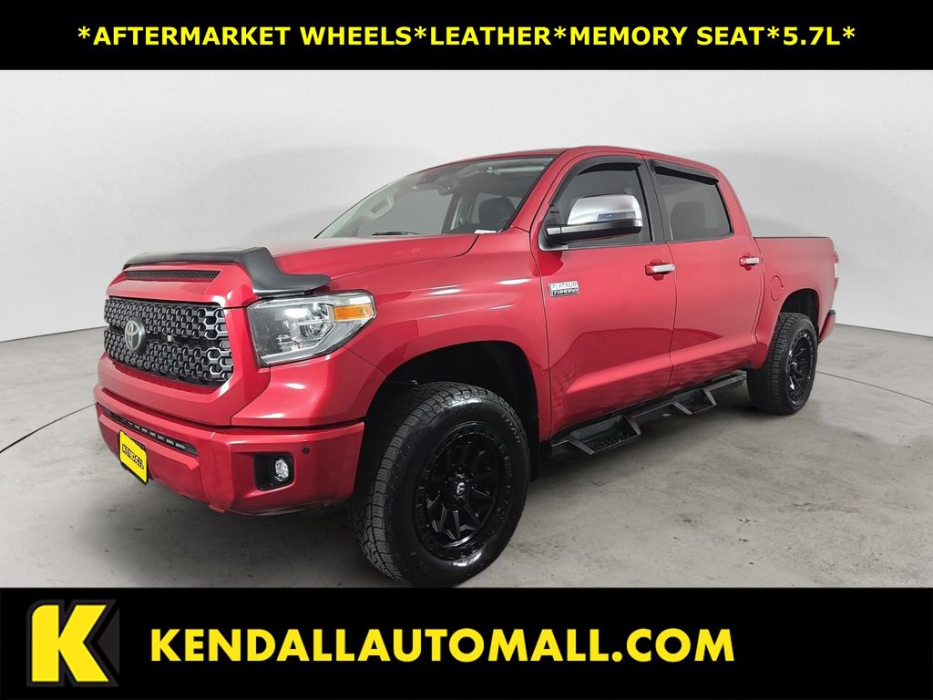 Barcelona Red Metallic 2021 Toyota Tundra Platinum CrewMax 4WD Pickup Truck Four-Wheel Drive 6-Speed Automatic